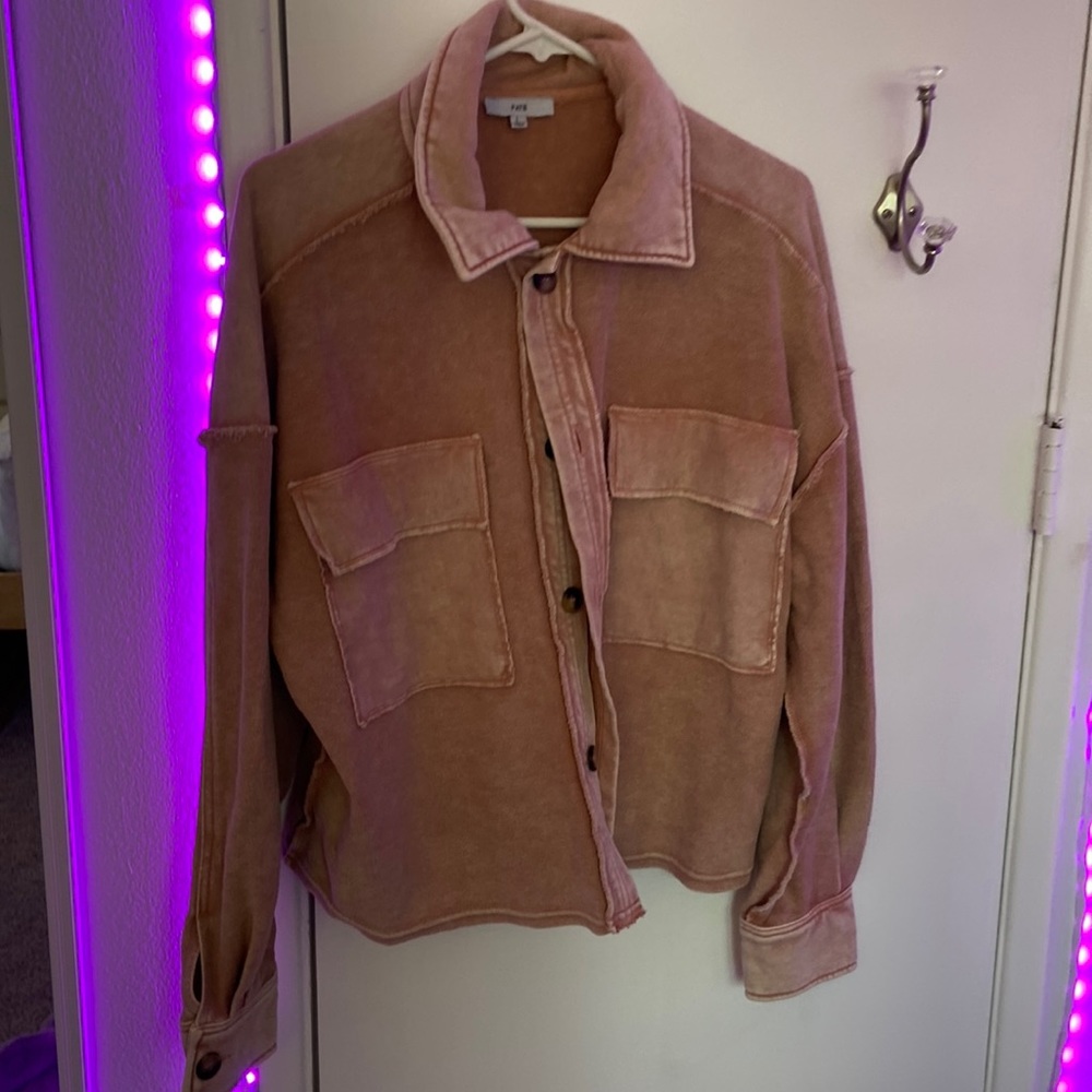 Pink button jacket from Pink Lilly